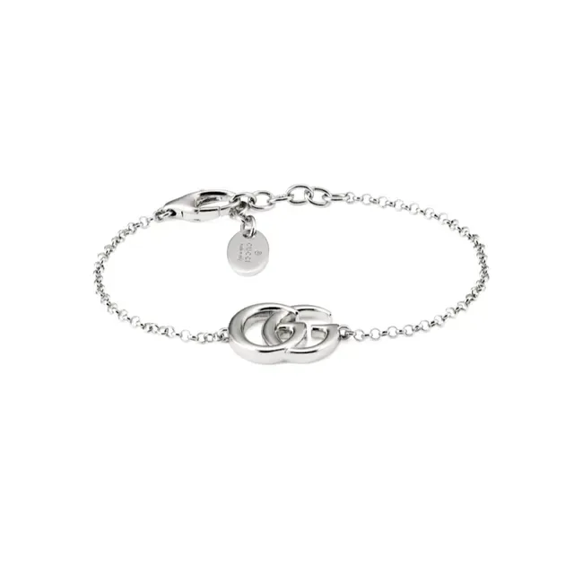 Gucci GG Marmont Gold-Tone Interlocking G Chain Bracelet 7