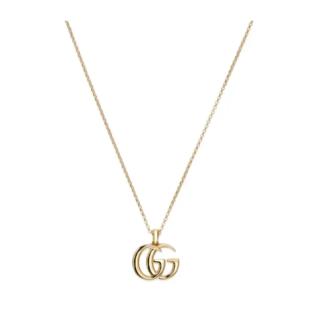 Gucci GG Marmont Gold-Tone Interlocking G Chain Bracelet 9
