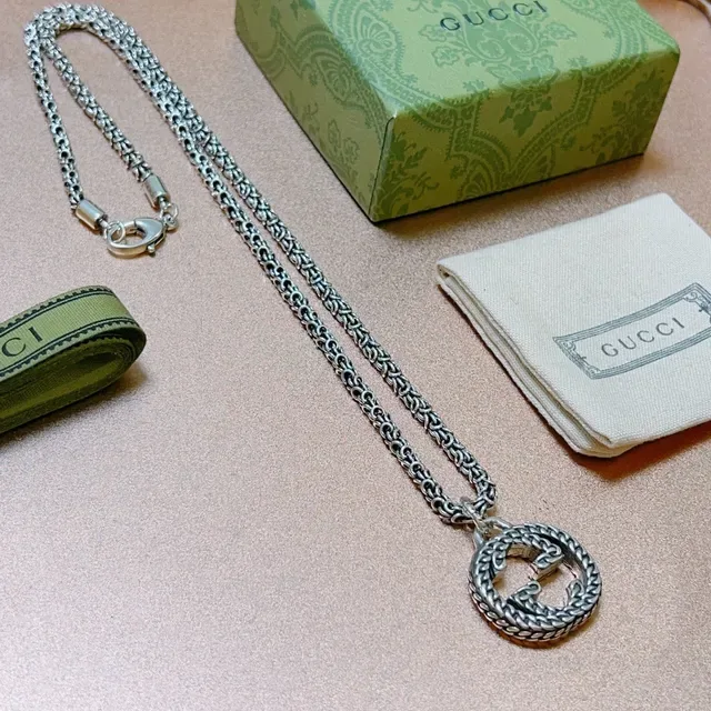 Gucci GG Marmont Interlocking G Braided Chain Necklace 6