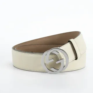 Gucci GG Marmont Off-White Leather Belt