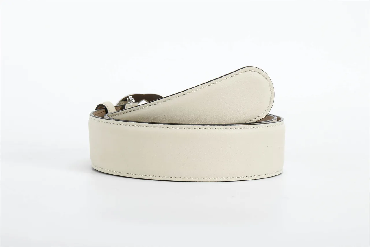 Gucci GG Marmont Off-White Leather Belt 3