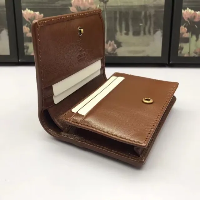Gucci GG Marmont matelassé marron court porte-monnaie 5