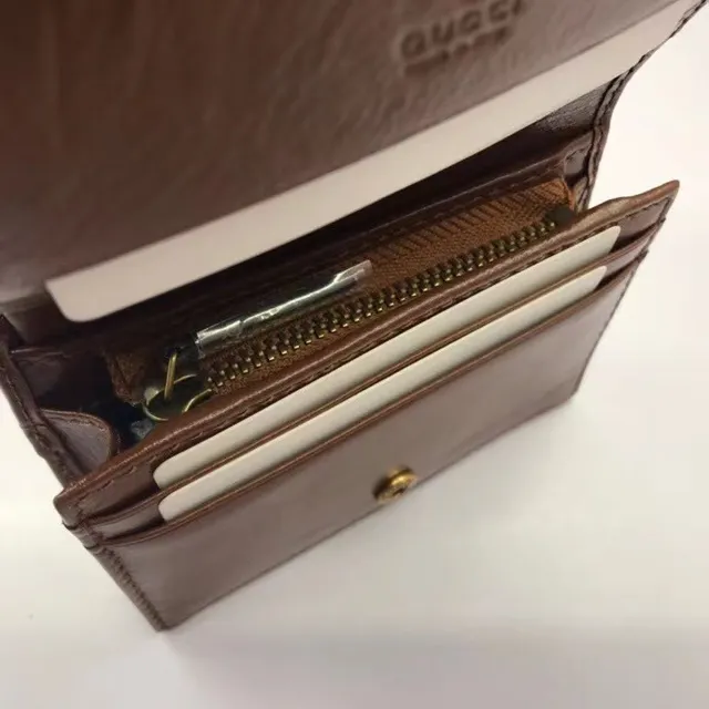 Gucci GG Marmont matelassé marron court porte-monnaie 6