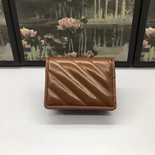 Gucci GG Marmont matelassé marron court porte-monnaie 9