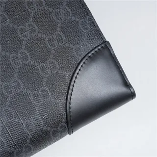 Gucci GG Monogram Beige, Gris et Marron Cuir Pochette 3