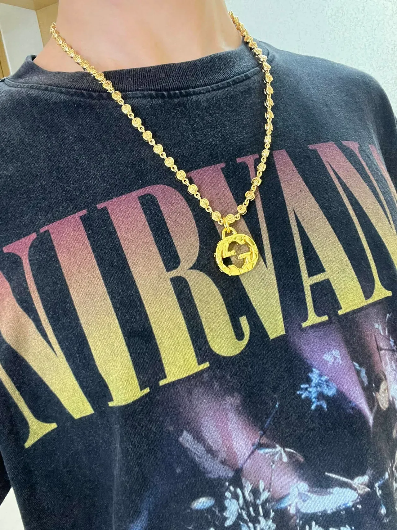 Gucci Gold Beaded Chain Necklace 5