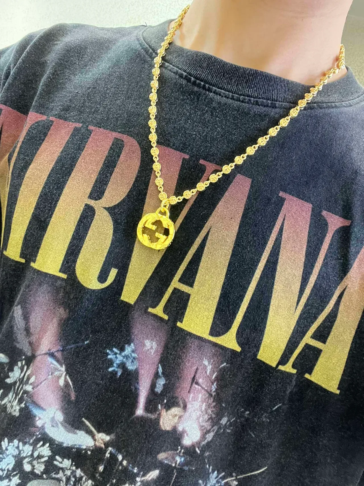 Gucci Gold Beaded Chain Necklace 8