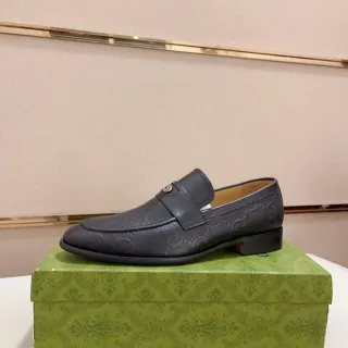 Gucci Horsebit 1955 काली GG Monogram लोअफर