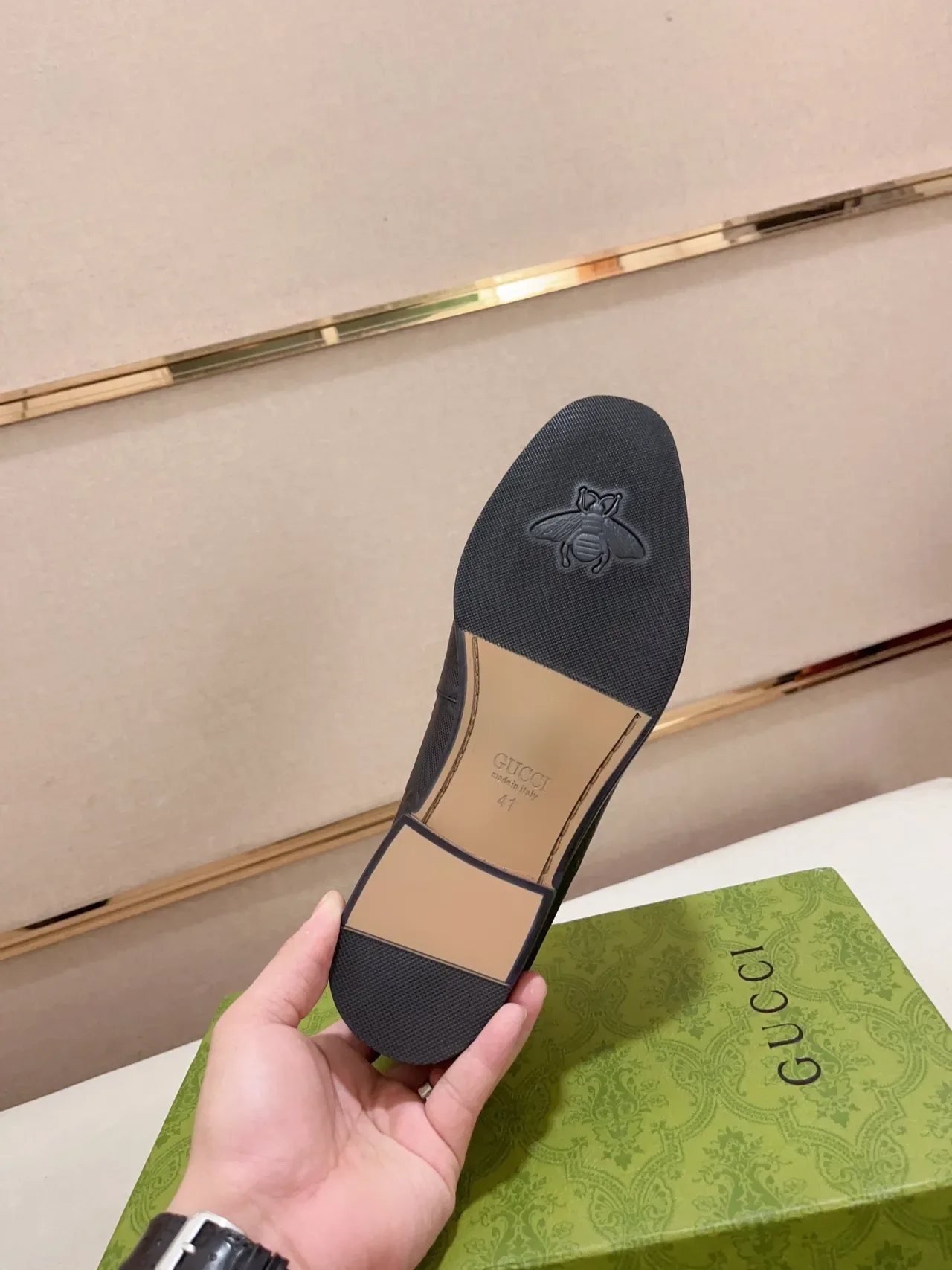 Gucci Horsebit 1955 Black GG Monogram Loafer 2