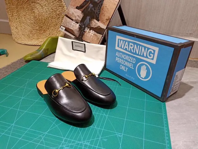 Gucci Horsebit 1955 Couro Preto Horsebit Dourado Mulas Mocassins 7