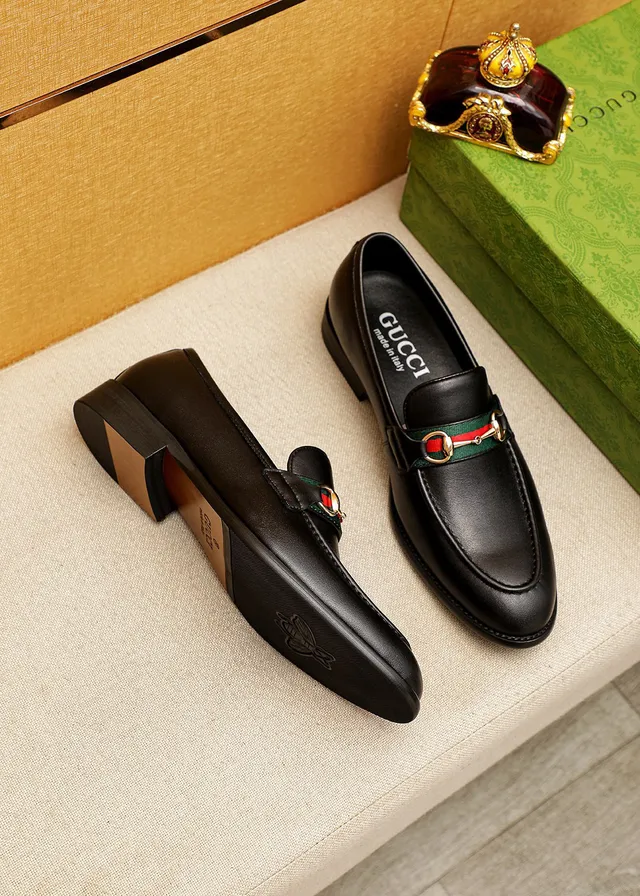 Gucci Horsebit 1955 Black Leather Horsebit Loafers 9