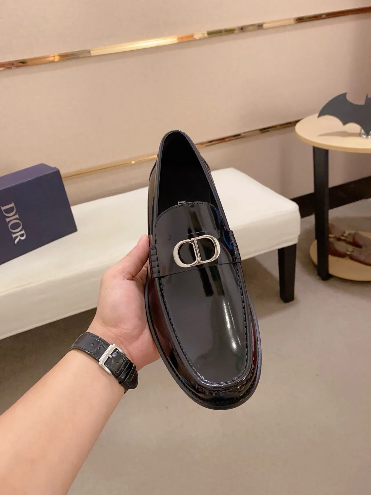 Gucci Horsebit 1955 Loafer en cuir patenté noir 5