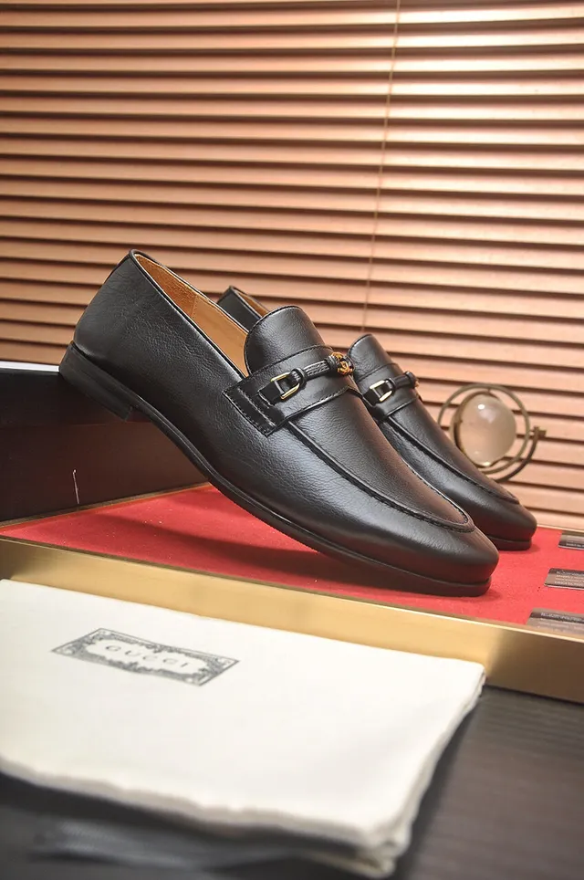 Gucci Horsebit 1955 Black Pebbled Leather Loafers 3