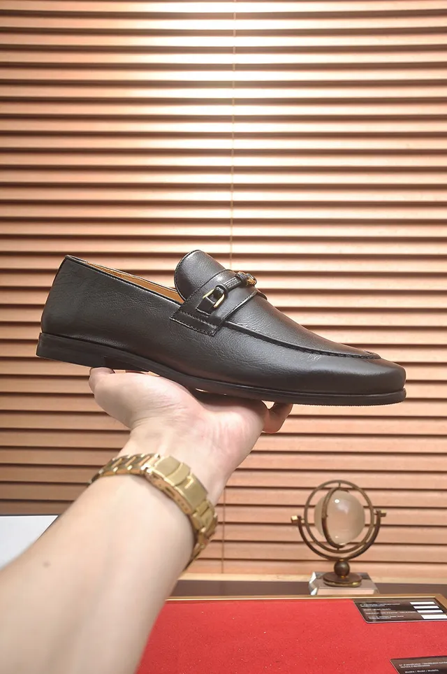 Gucci Horsebit 1955 Black Pebbled Leather Loafers 4