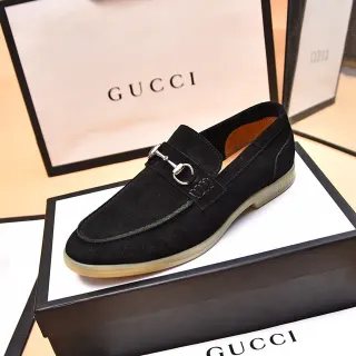 Gucci Horsebit 1955 黑色麂皮乐福鞋