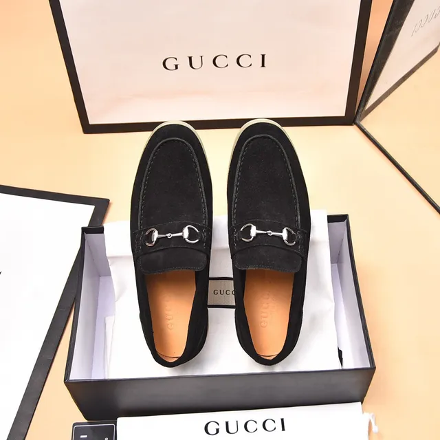 Gucci Horsebit 1955 Mocassins de camurça pretos 3