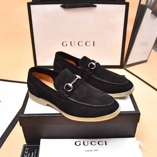 Gucci Horsebit 1955 Mocassins de camurça pretos 4