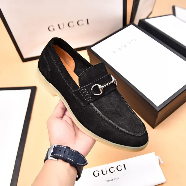 Gucci Horsebit 1955 Mocassins de camurça pretos 6