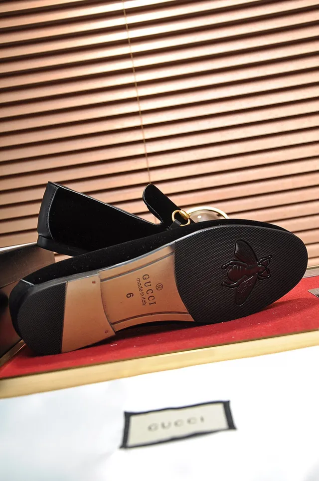 Gucci Horsebit 1955 Black Velvet Embroidered Bee Loafers 4