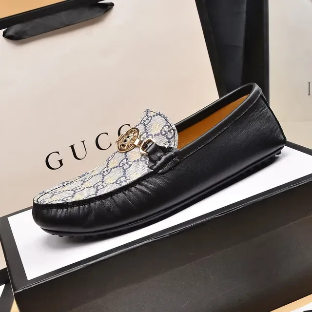 Gucci Horsebit 1955 GG Monogram Canvas and Black Leather Loafers 5