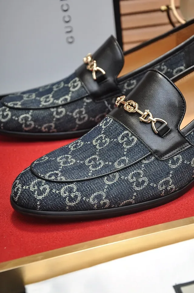Gucci Horsebit 1955 GG Monogram Canvas and Leather Loafers 2