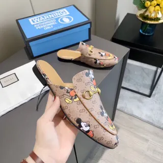 Gucci Horsebit 1955 Mickey Mouse Print Loafers