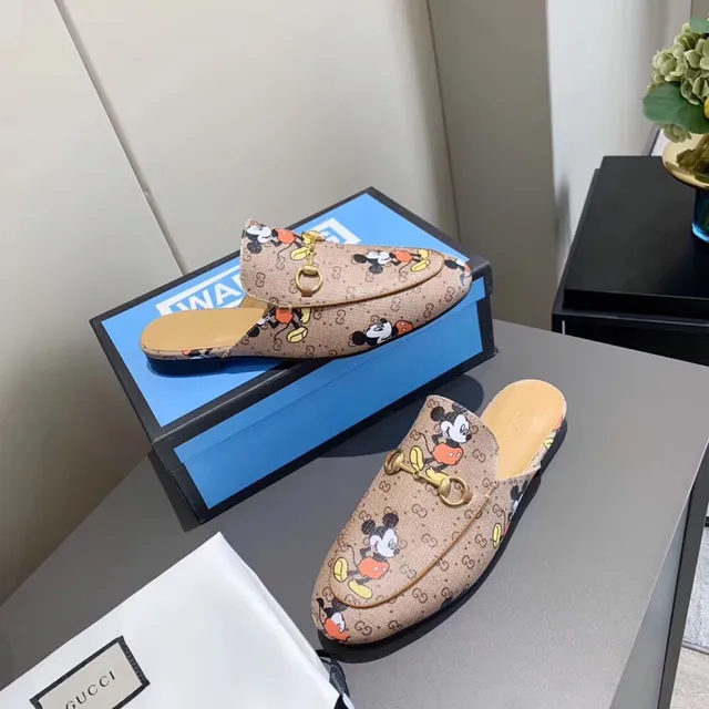 Gucci Horsebit 1955 Mickey Mouse Print Loafers 3