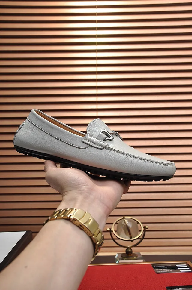 Gucci Horsebit 1955 Off-White Pebbled Leather mocassins 7