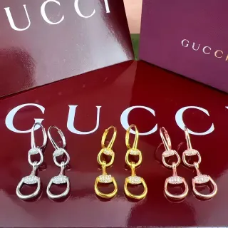 Gucci Horsebit 1955 Pavé Stone Horsebit Earrings