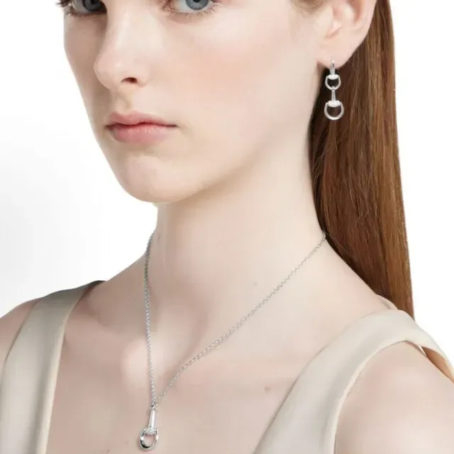 Gucci Horsebit 1955 Pavé Stone Horsebit Earrings 2