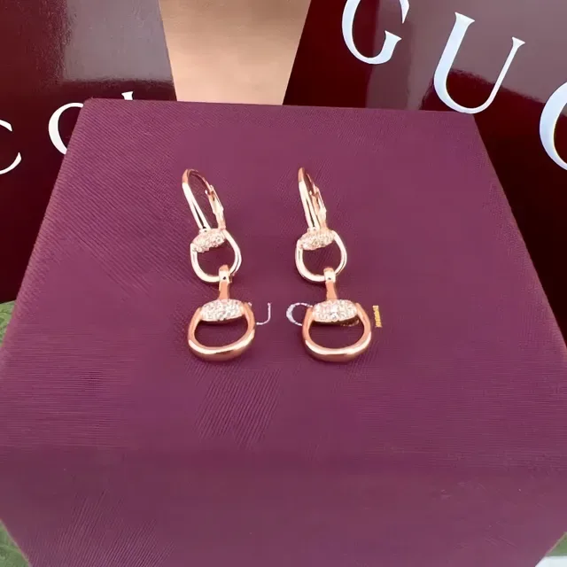 Gucci Horsebit 1955 Pavé Stone Horsebit Earrings 5