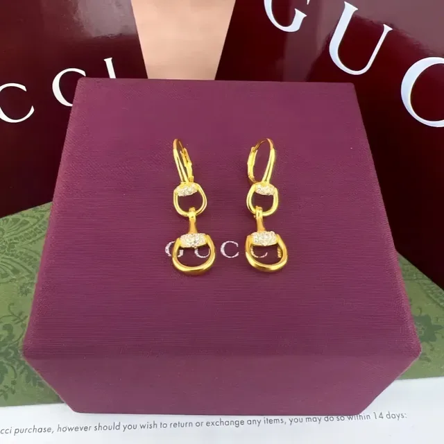 Gucci Horsebit 1955 Pavé Stone Horsebit Earrings 6
