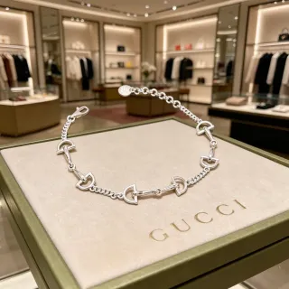 Gucci Horsebit 1955 Silver-Tone Horsebit Link Bracelet