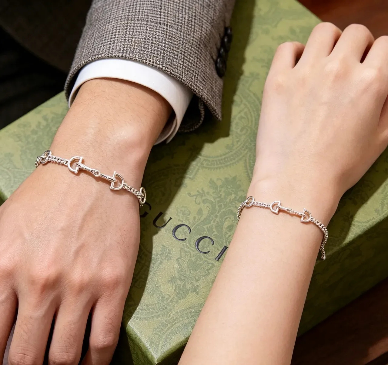 Gucci Horsebit 1955 Silver-Tone Horsebit Link Bracelet 3