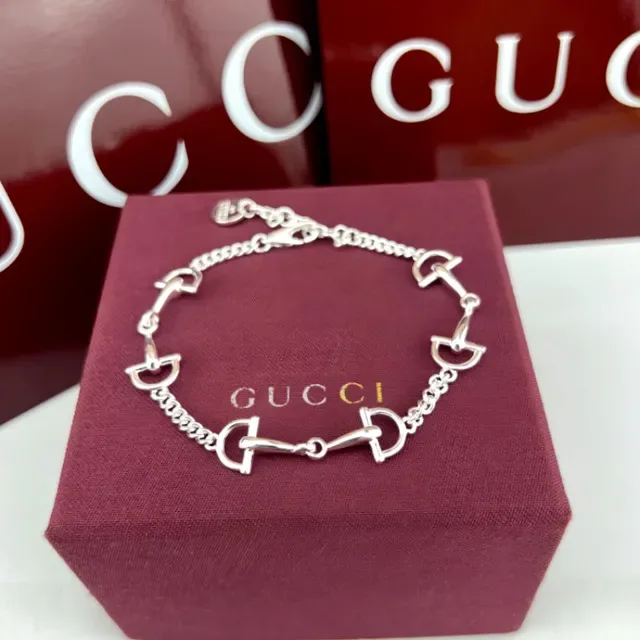 Gucci Horsebit 1955 Silver-Toned Horsebit Motif Bracelet 5