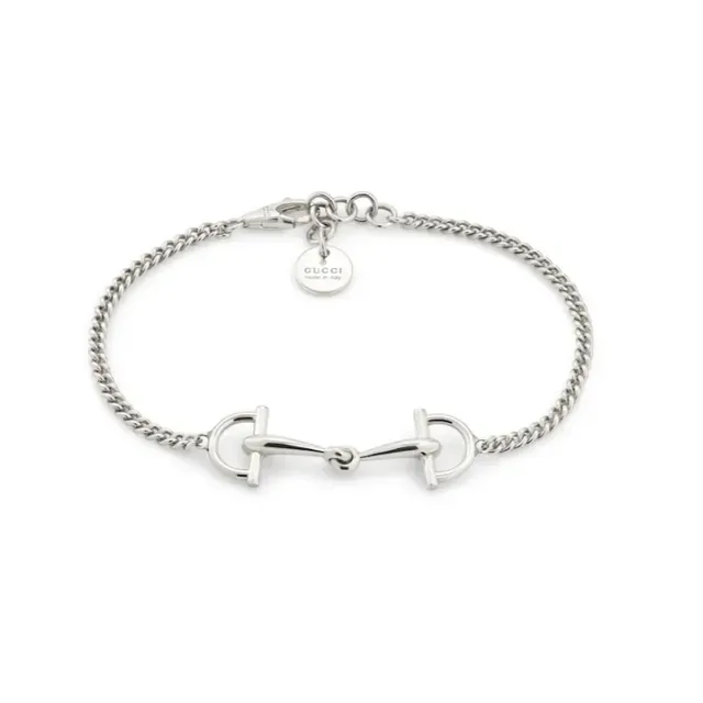 Gucci Horsebit 1955 Silver-Toned Horsebit Motif Bracelet 15