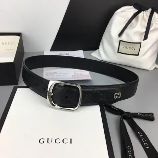 Gucci Ophidia Embossed GG Black Leather Belt