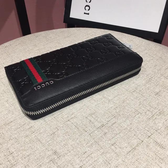 Gucci Ophidia Embossed GG Monogram Black Long Wallet 7