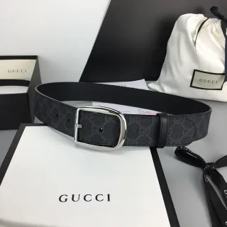 Gucci Ophidia GG Monogram Black Leather Belt