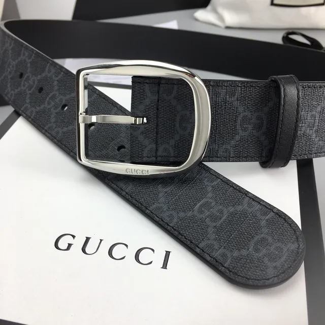 Gucci Ophidia GG Monogram Black Leather Belt 5
