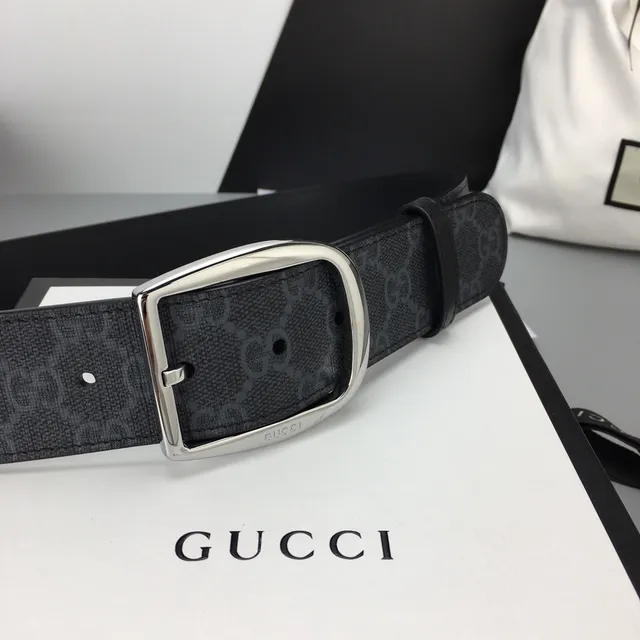 Gucci Ophidia GG Monogram Black Leather Belt 9