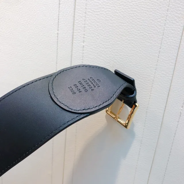 Gucci Ophidia Wide Padded GG Monogram Leather Belt 3