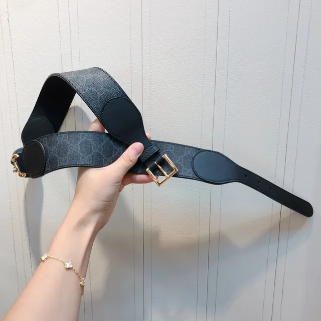 Gucci Ophidia Wide Padded GG Monogram Leather Belt 5