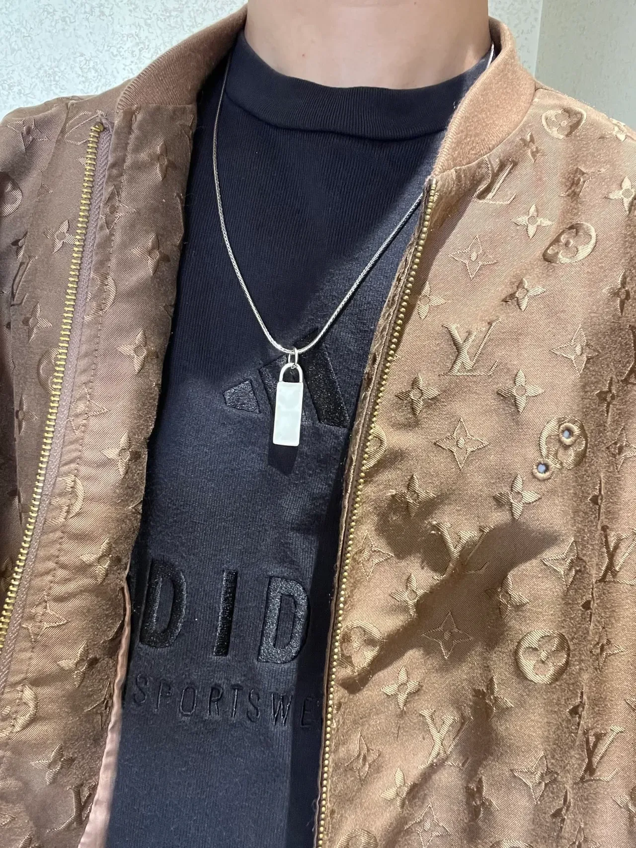 Gucci Padlock Silver Braided Snake Chain Pendant Necklace 5