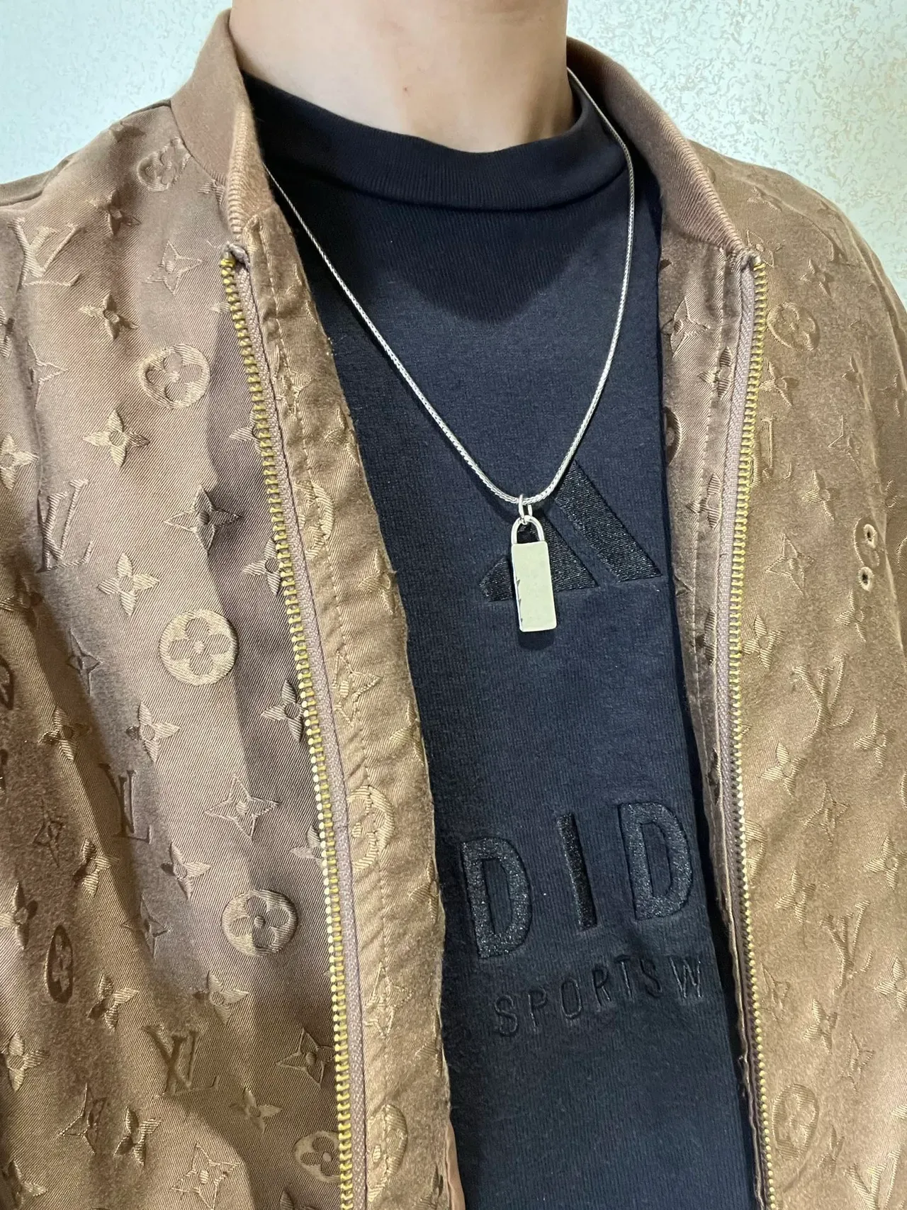 Gucci Padlock Silver Braided Snake Chain Pendant Necklace 8