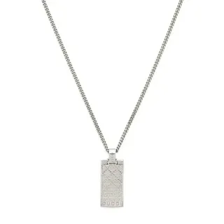 Gucci Collier avec pendentif rectangular dog-tag
