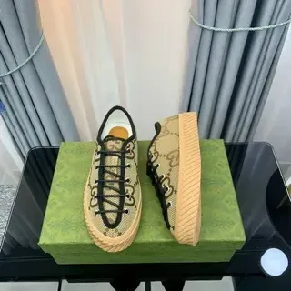 Gucci Rhyton Beige Monogram Canvas Lifestyle Sneakers