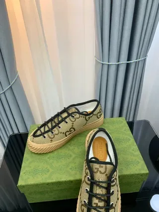 Gucci Rhyton Beige Monogram Canvas Lifestyle Sneakers 2