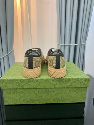 Gucci Rhyton Beige Monogram Canvas Lifestyle Sneakers 6