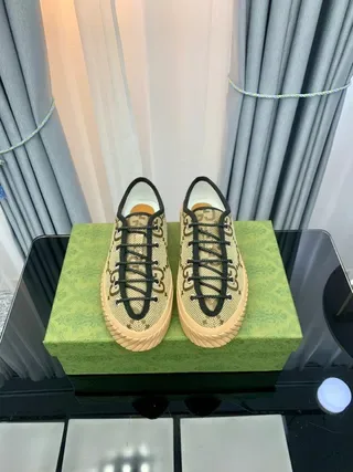 Gucci Rhyton Beige Monogram Canvas Lifestyle Sneakers 8